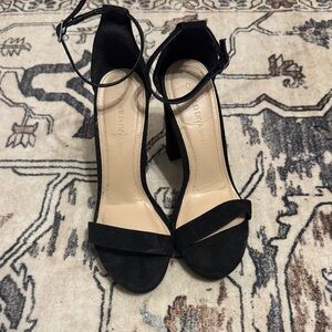 Wild Diva Black Ankle Strap Heels